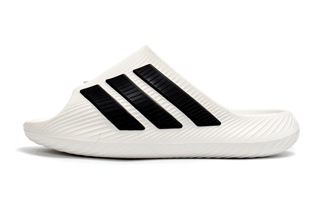 Adidas Purechill White Black Open-Toe Recovery Slides IF6764