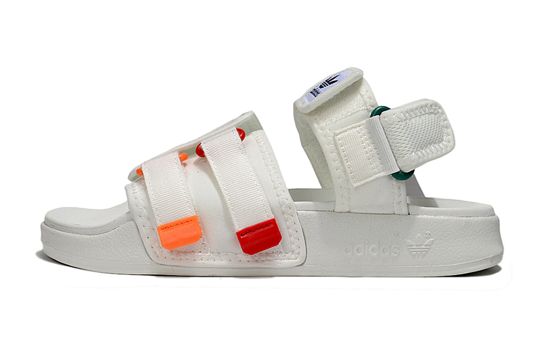 Adidas Originals Adilette 4-Strap Sandals White Multi-Color GZ8829