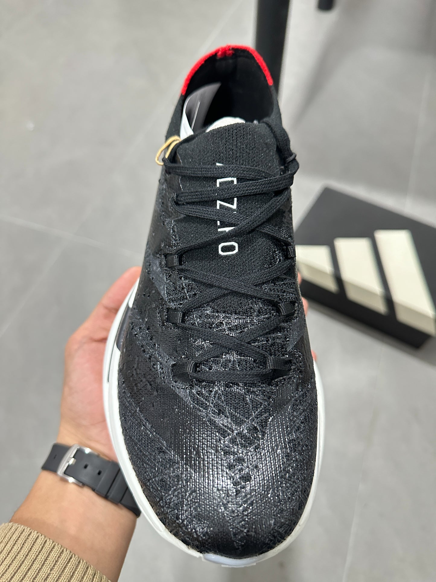 Adidas Adizero Prime X3 Strung Shoes Black | Red | White