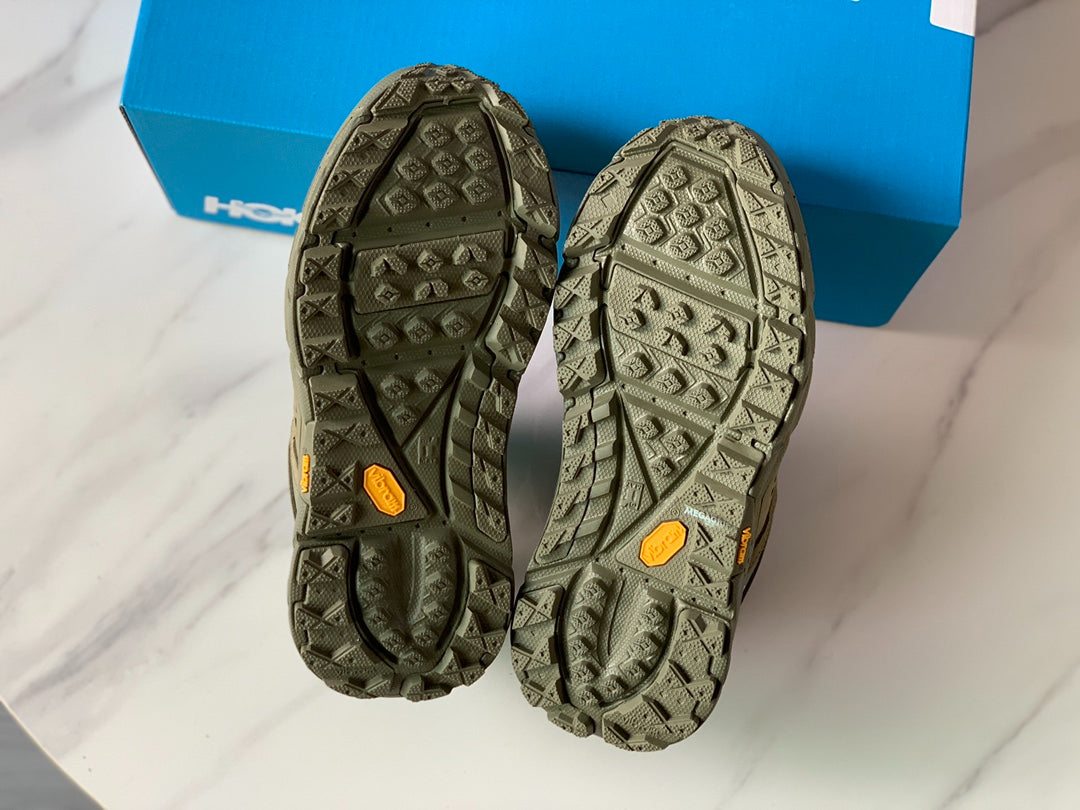 HOKA Ultra Low Gore-Tex Dark Olive Green | Light Gray Green