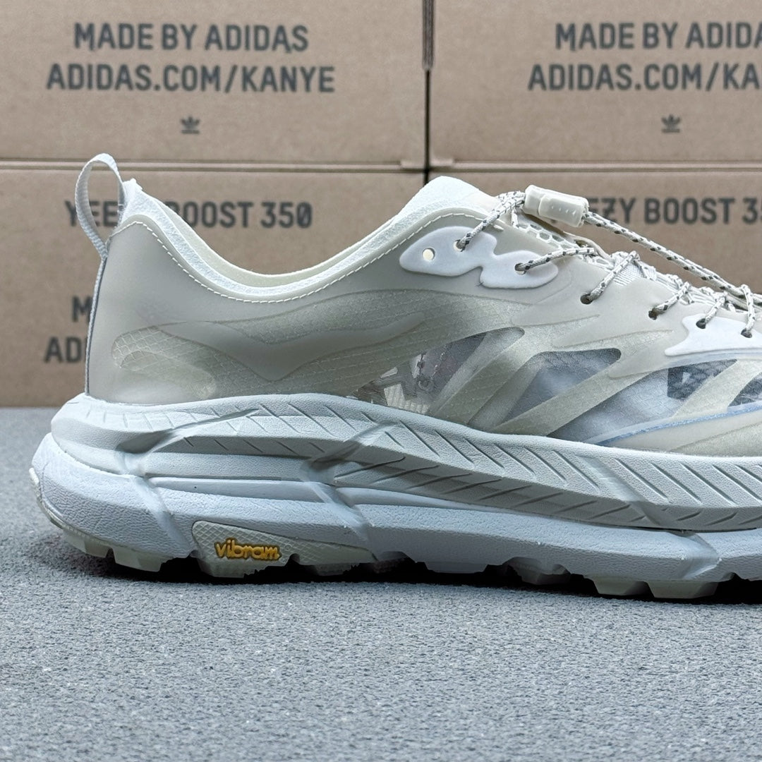 Hoka Mafate Speed 4 Khaki | White