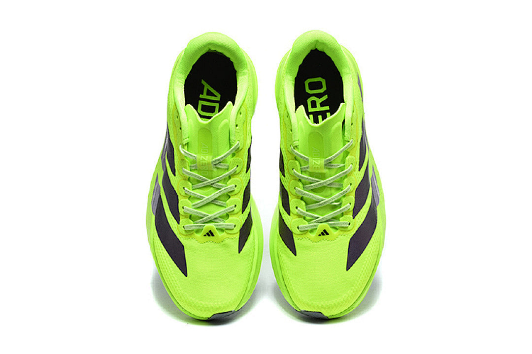 Adidas Adizero Evo SL Running Shoes in Lime Green / Collegiate Purple