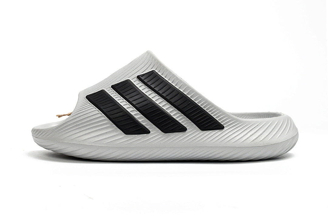 Adidas Purechill Grey Black Open-Toe Recovery Slides IF6766