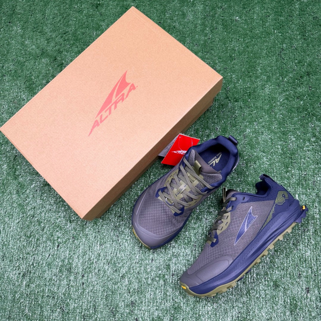 Altra Lone Peak 7 Grey Blue Green Zero Drop Breathable Trail Running Sneakers