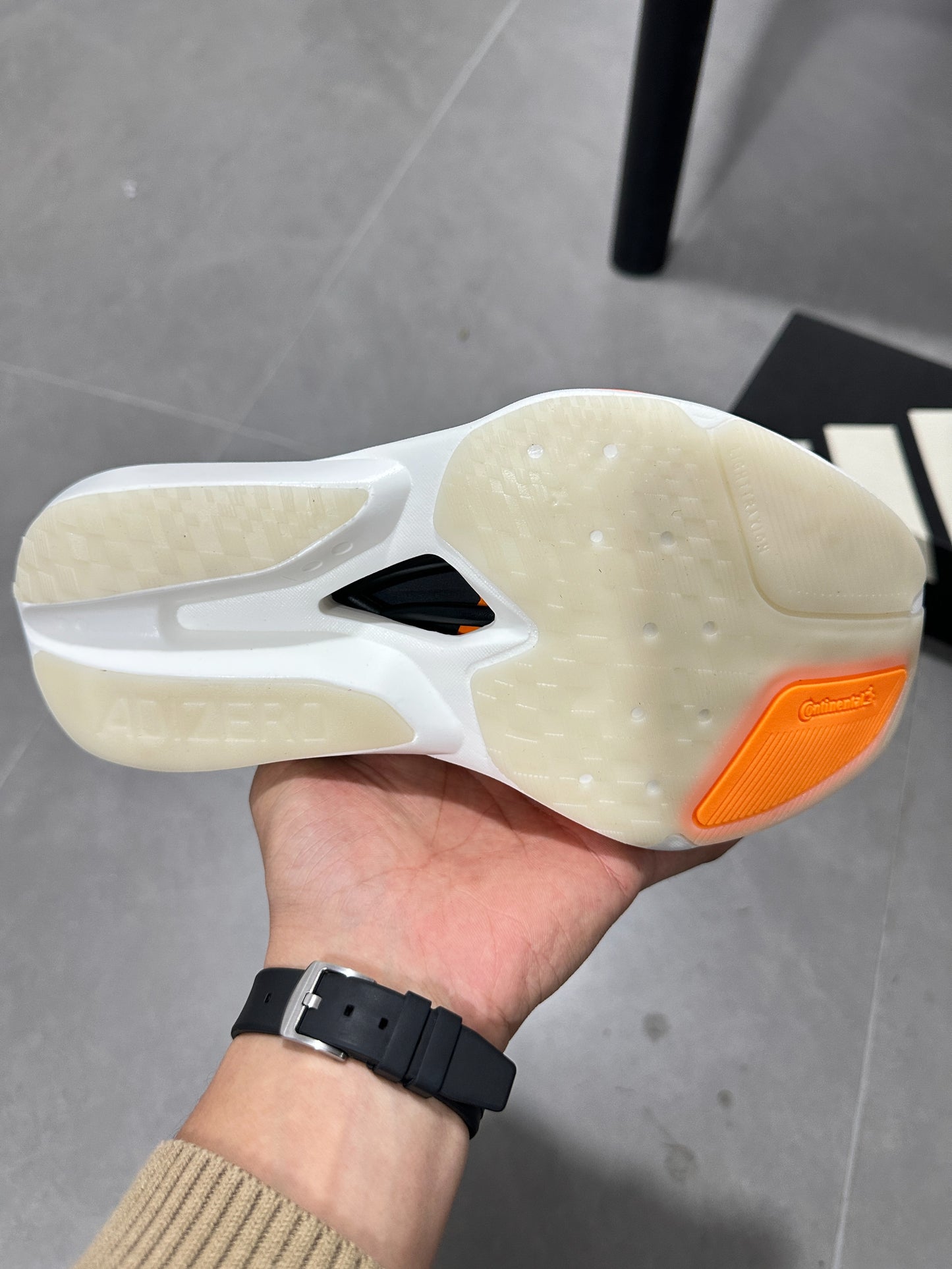 Adidas Adizero Prime X3 Strung Shoes Beige | Orange