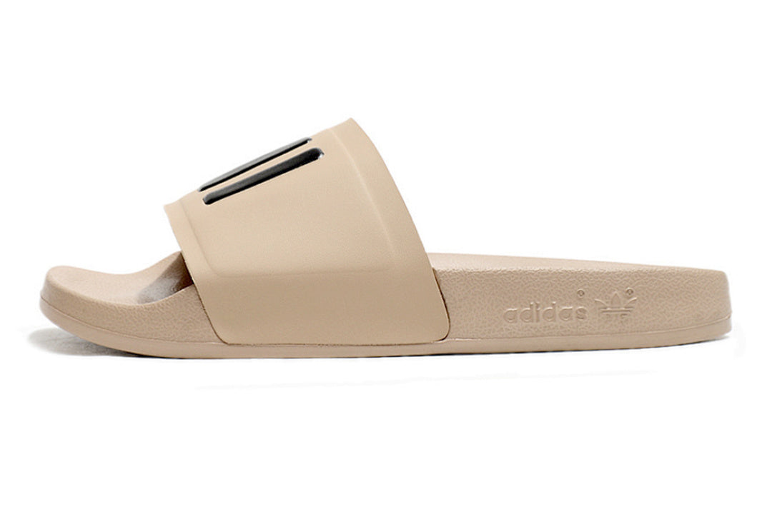 Adidas Originals Adilette Nude/Black 3-Stripes Slide Sandals IF5717
