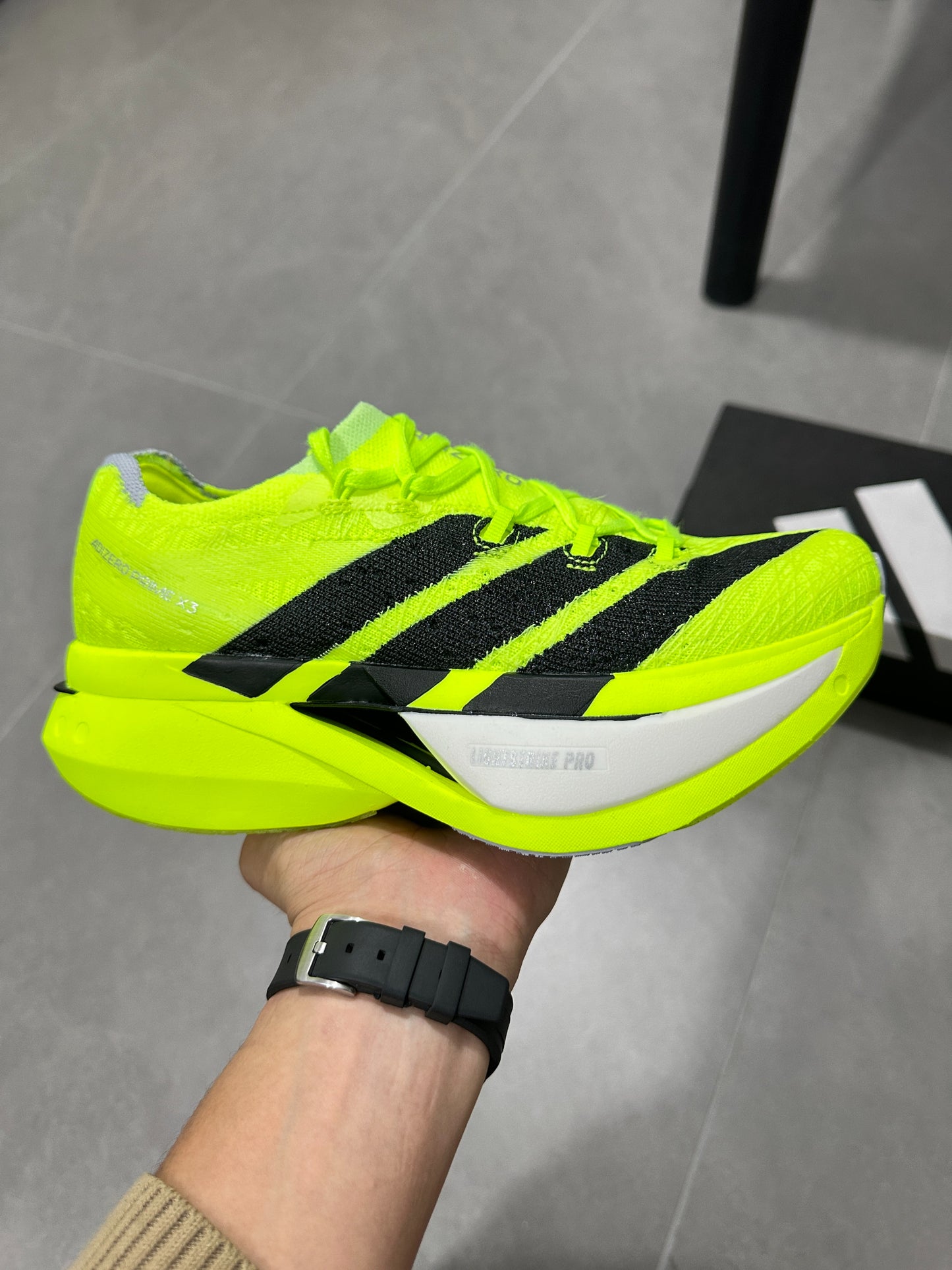 Adidas Adizero Prime X3 Strung Shoes Fluorescent