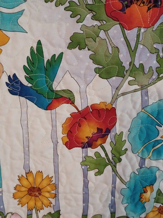 Quilt - My Garden - baby quilt/wall hanging