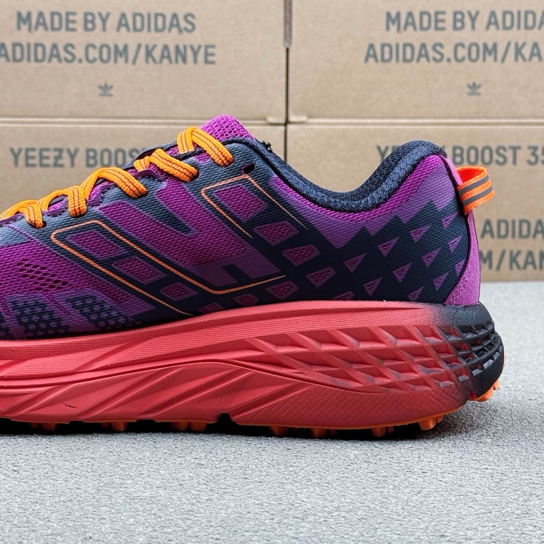Hoka Speedgoat 2 Dark Purple | Bright Orange
