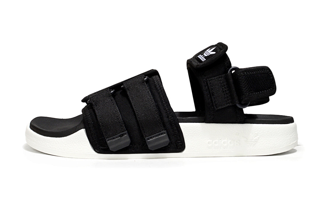 Adidas Originals Adilette 4-Strap Sandals Black White GZ8826
