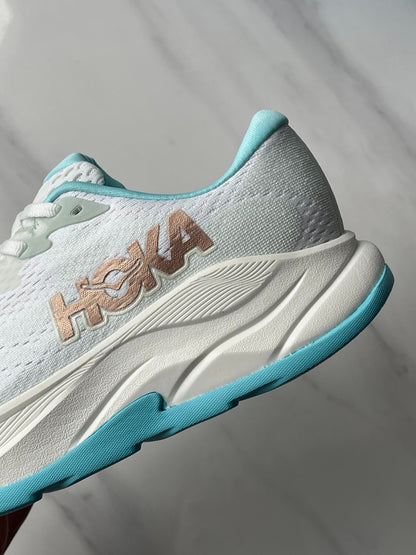 Hoka Rincon 4 Running Shoe White | Ice Blue
