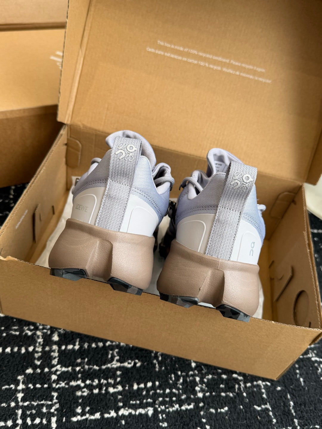 Unisex On Loewe Cloudtilt Light Grey Waterproof Outdoor Hiking Sneakers Cloud Cushion Casual Trail Trainers
