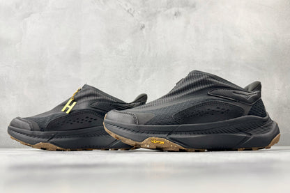 HOKA ONE ONE Project Transport "Black / Gum" Slip-On Sneakers