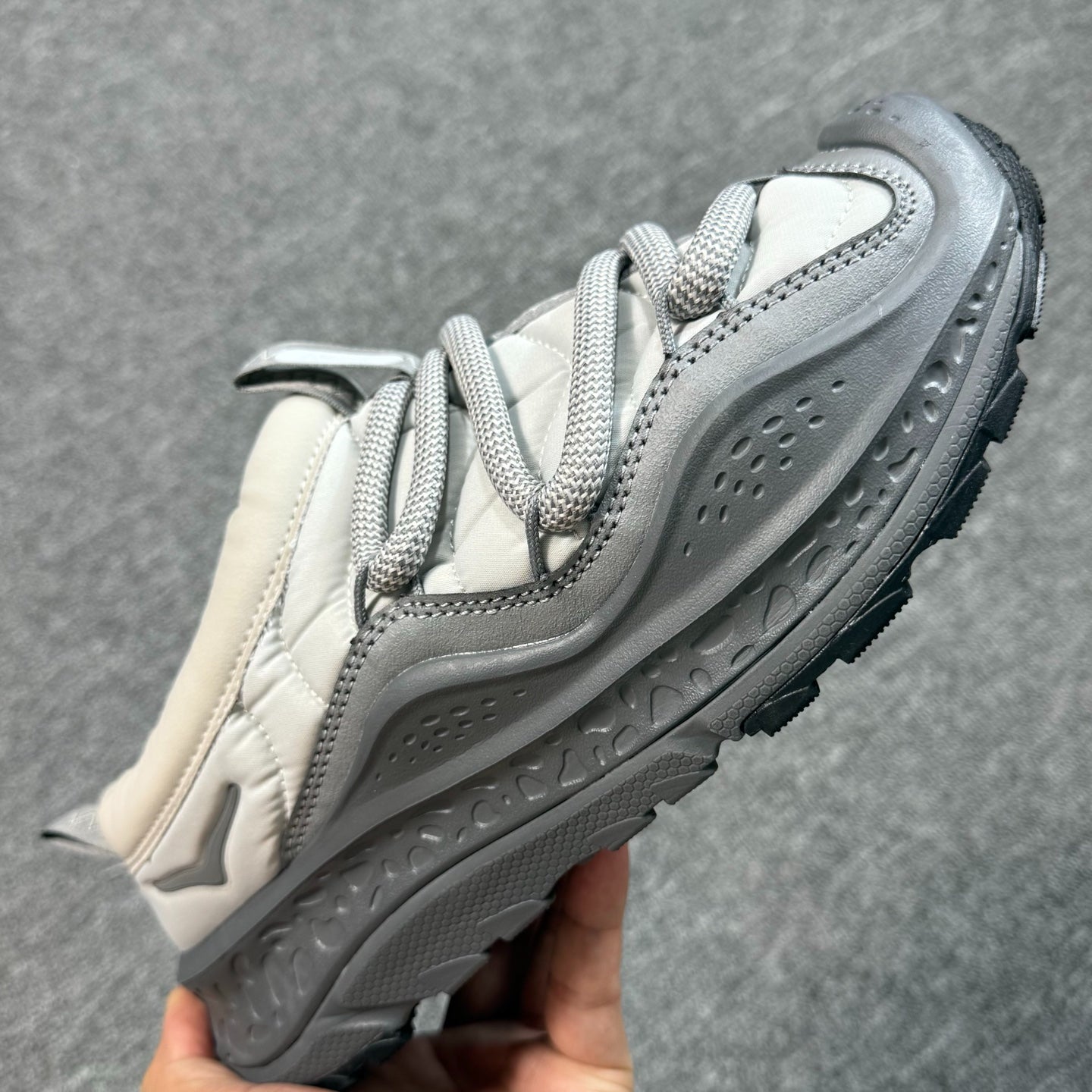 Hoka Ora Primo Charcoal Gray|Milk White
