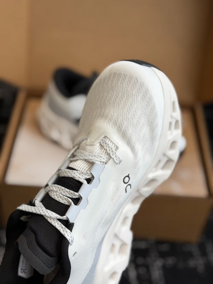 On Cloudmonster 3 White Black Cushioned Road Running Sneakers