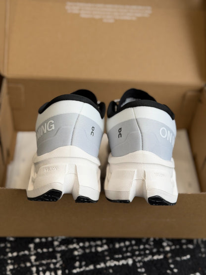 On Cloudmonster 3 White Black Cushioned Road Running Sneakers