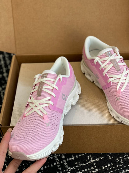 On Cloud X Pink Mesh Jogging Training Sneakers