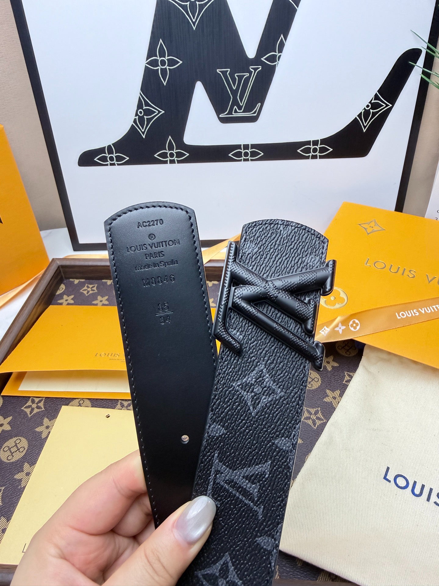 LV Monogram Eclipse Matte Black 40mm Belt