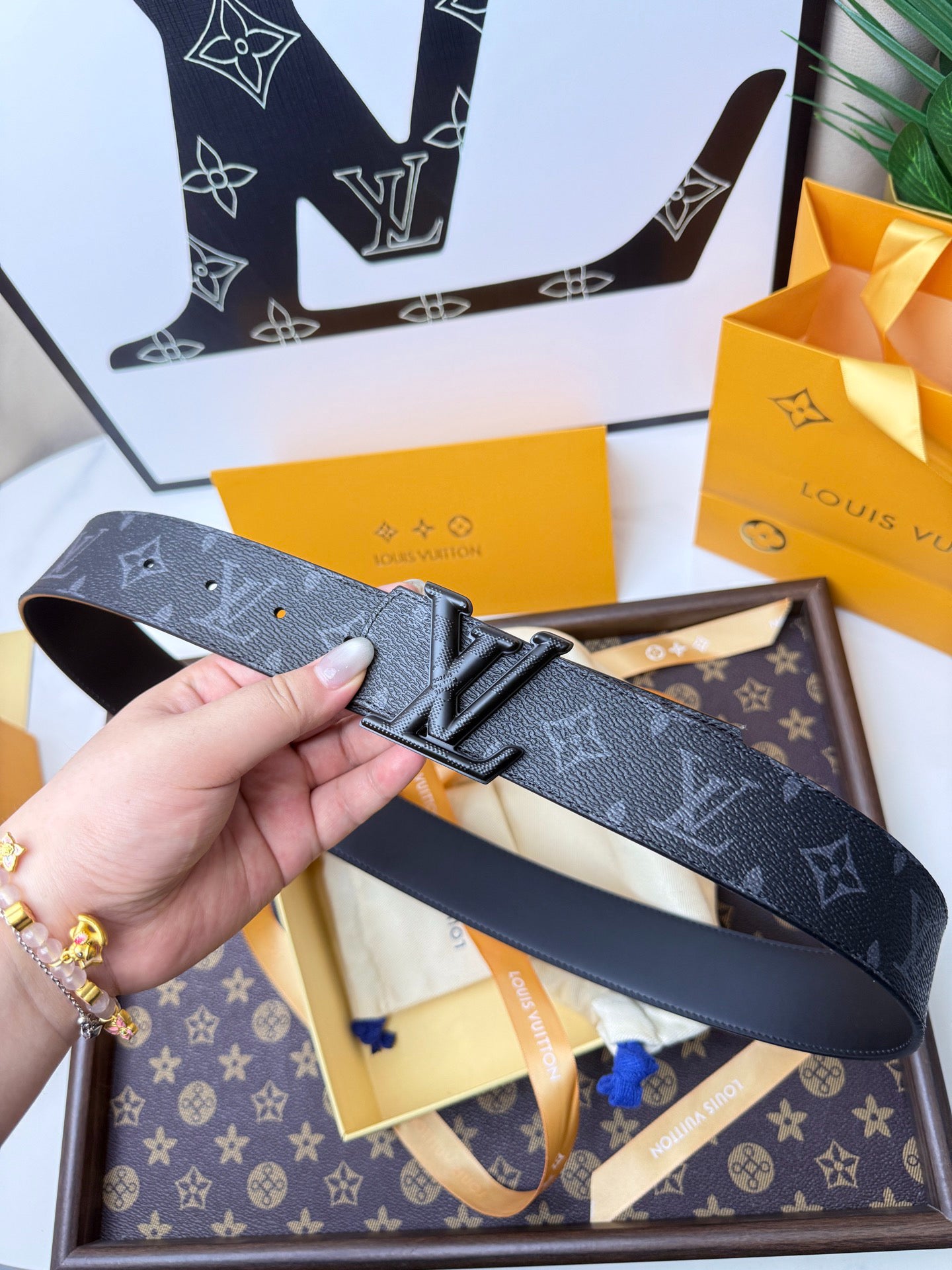 LV Monogram Eclipse Matte Black 40mm Belt