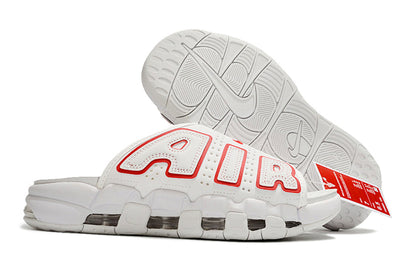 Nike Air More Uptempo Slides White Red FJ7808-100