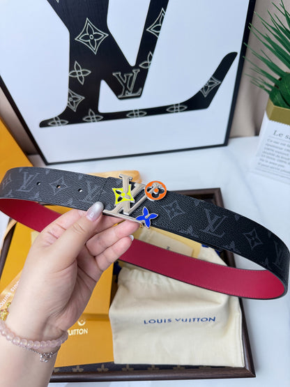 LV Monogram Eclipse Multicolor Buckle 40mm Reversible Belt