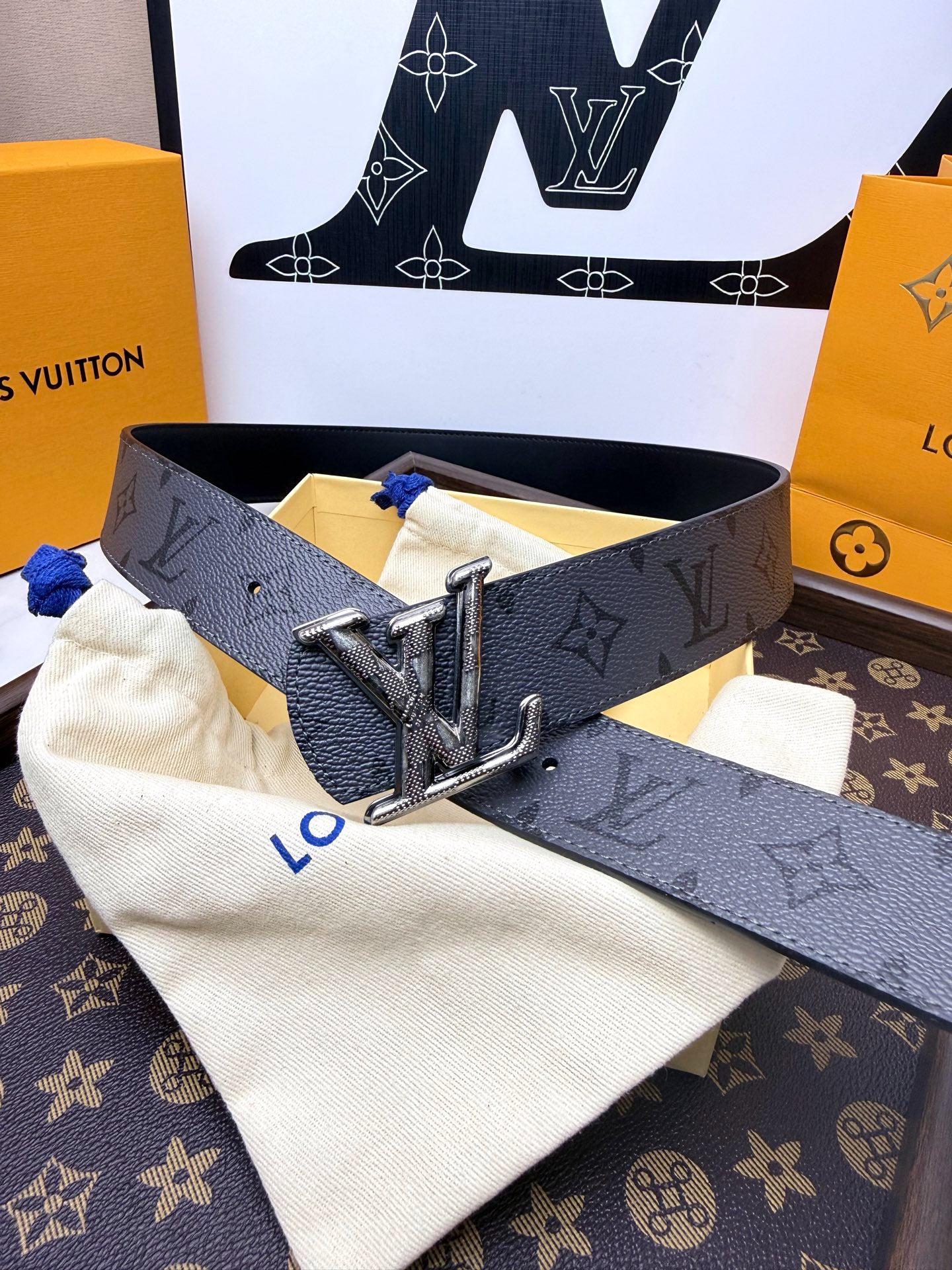 LV Monogram Eclipse Matte Black 40mm Belt