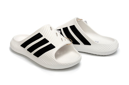 Adidas Purechill White Black Open-Toe Recovery Slides IF6764