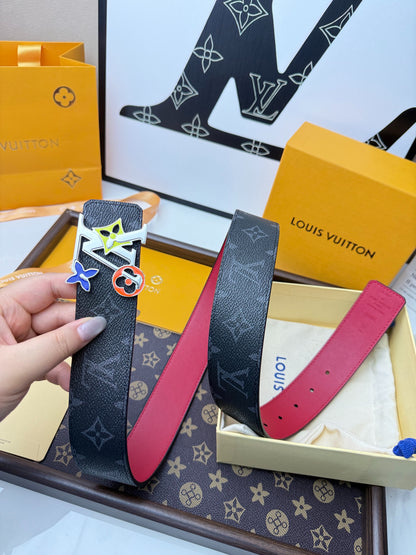 LV Monogram Eclipse Multicolor Buckle 40mm Reversible Belt