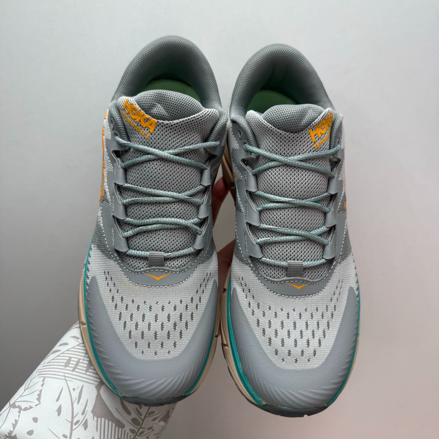 HOKA Skyline-Float X Stellar Gray/Oak Amber Sneakers