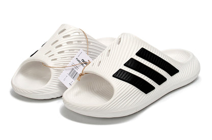 Adidas Purechill White Black Open-Toe Recovery Slides IF6764