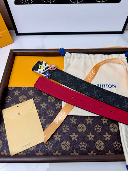 LV Monogram Eclipse Multicolor Buckle 40mm Reversible Belt