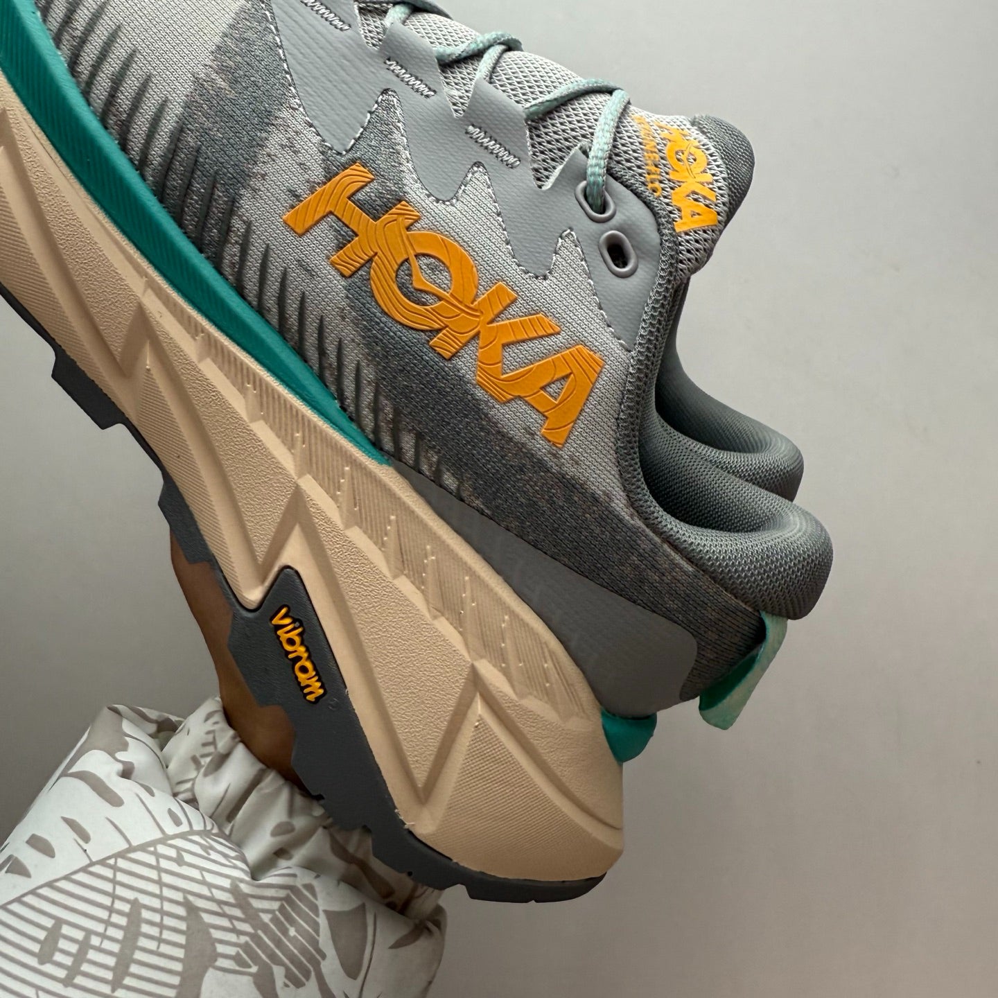 HOKA Skyline-Float X Stellar Gray/Oak Amber Sneakers