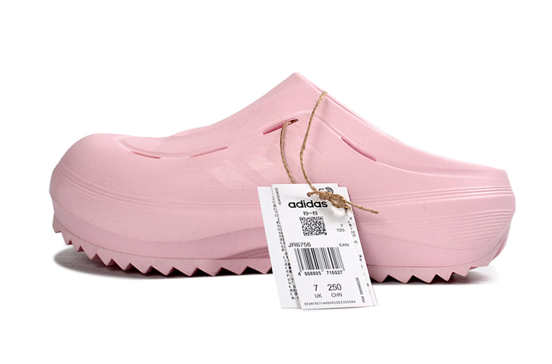Adidas Adilette Platform Clogs Clear Pink Slip-On Recovery Shoes JR2626