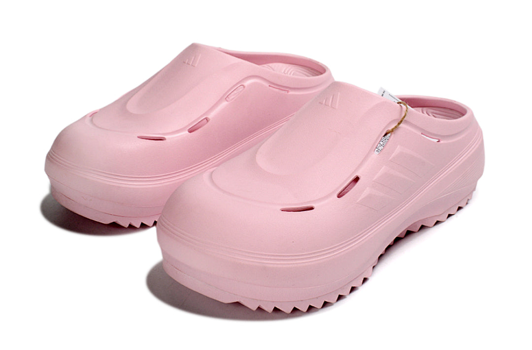 Adidas Adilette Platform Clogs Clear Pink Slip-On Recovery Shoes JR2626