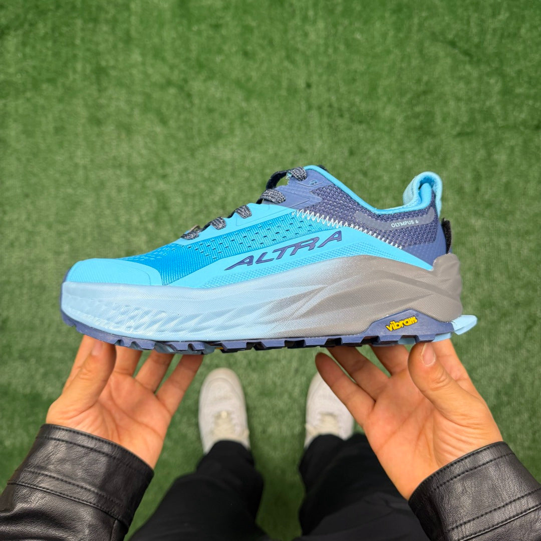 Altra Olympus 6 Blue Grey Men Women Lightweight Trail Running Shoes