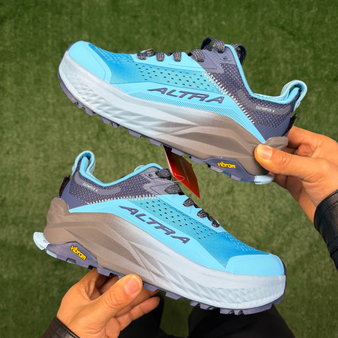 Altra Olympus 6 Blue Grey Men Women Lightweight Trail Running Shoes