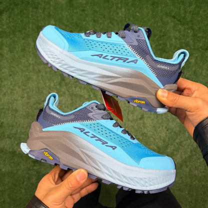 Altra Olympus 6 Blue Grey Men Women Lightweight Trail Running Shoes