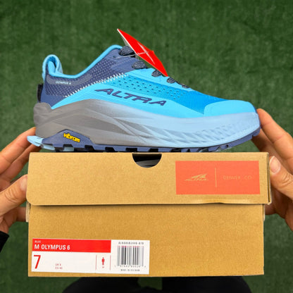 Altra Olympus 6 Blue Grey Men Women Lightweight Trail Running Shoes