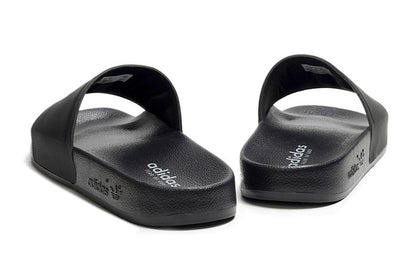 Adidas Originals Adilette Core Black/White 3-Stripes Slide Sandals IF5719