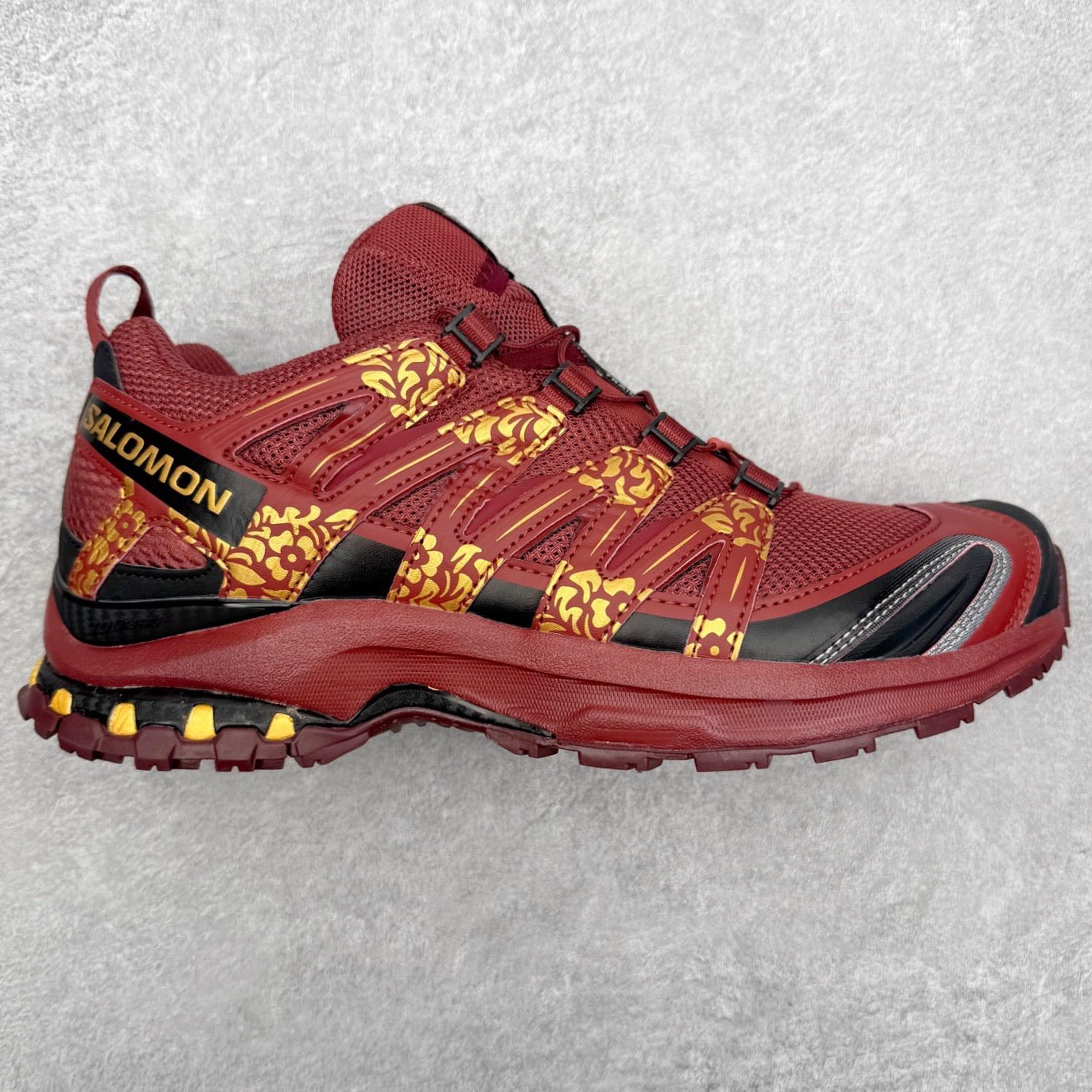 Salomon XA Pro 3D Red Gold Floral Men Women Casual Hiking Shoes