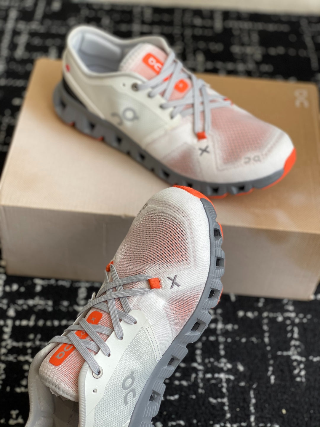 Cloud X 3 Cross Training Sneakers White Gray Orange Breathable Mesh Sport Shoes Unisex