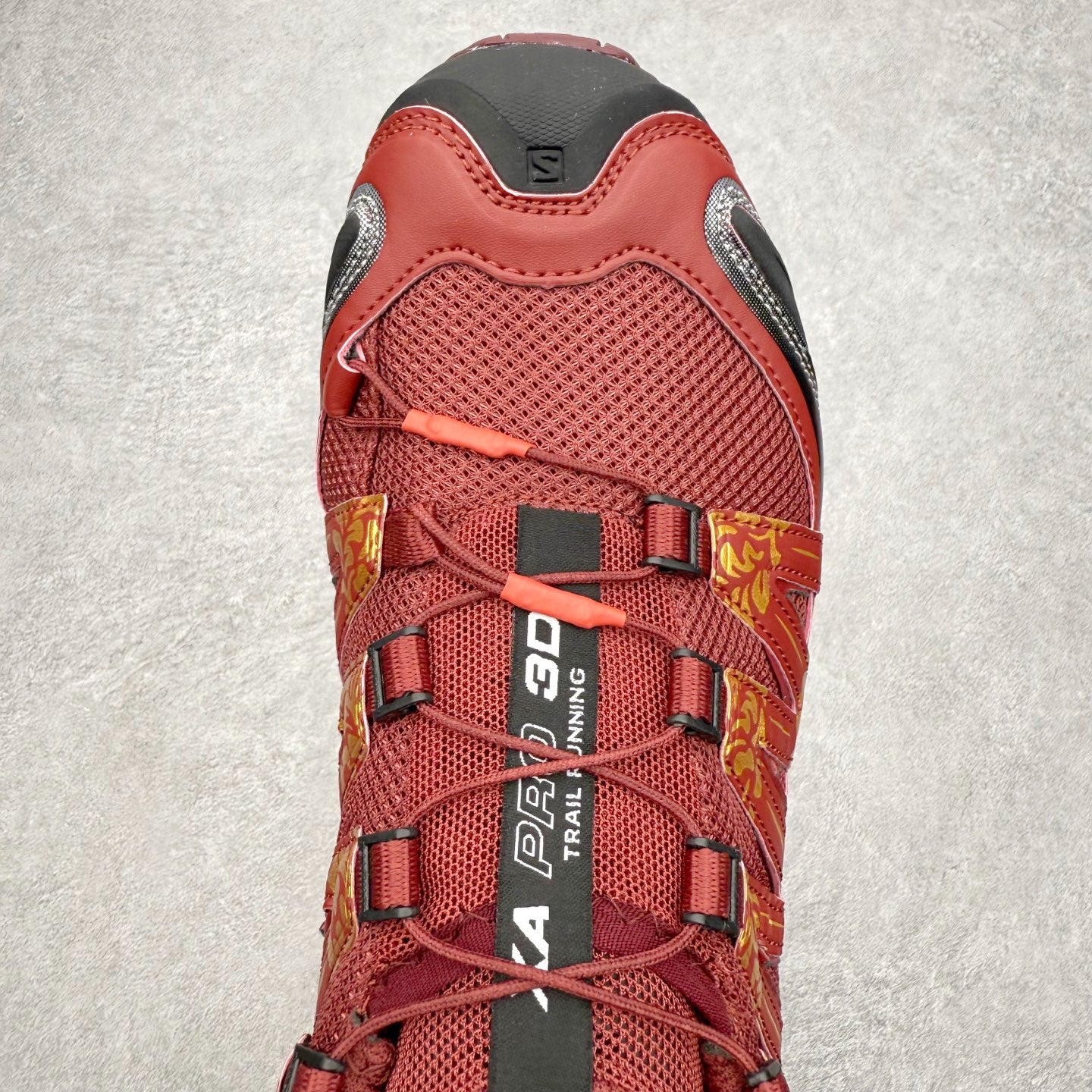 Salomon XA Pro 3D Red Gold Floral Men Women Casual Hiking Shoes