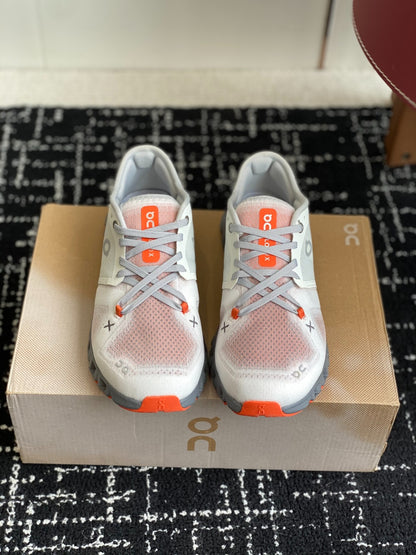 Cloud X 3 Cross Training Sneakers White Gray Orange Breathable Mesh Sport Shoes Unisex