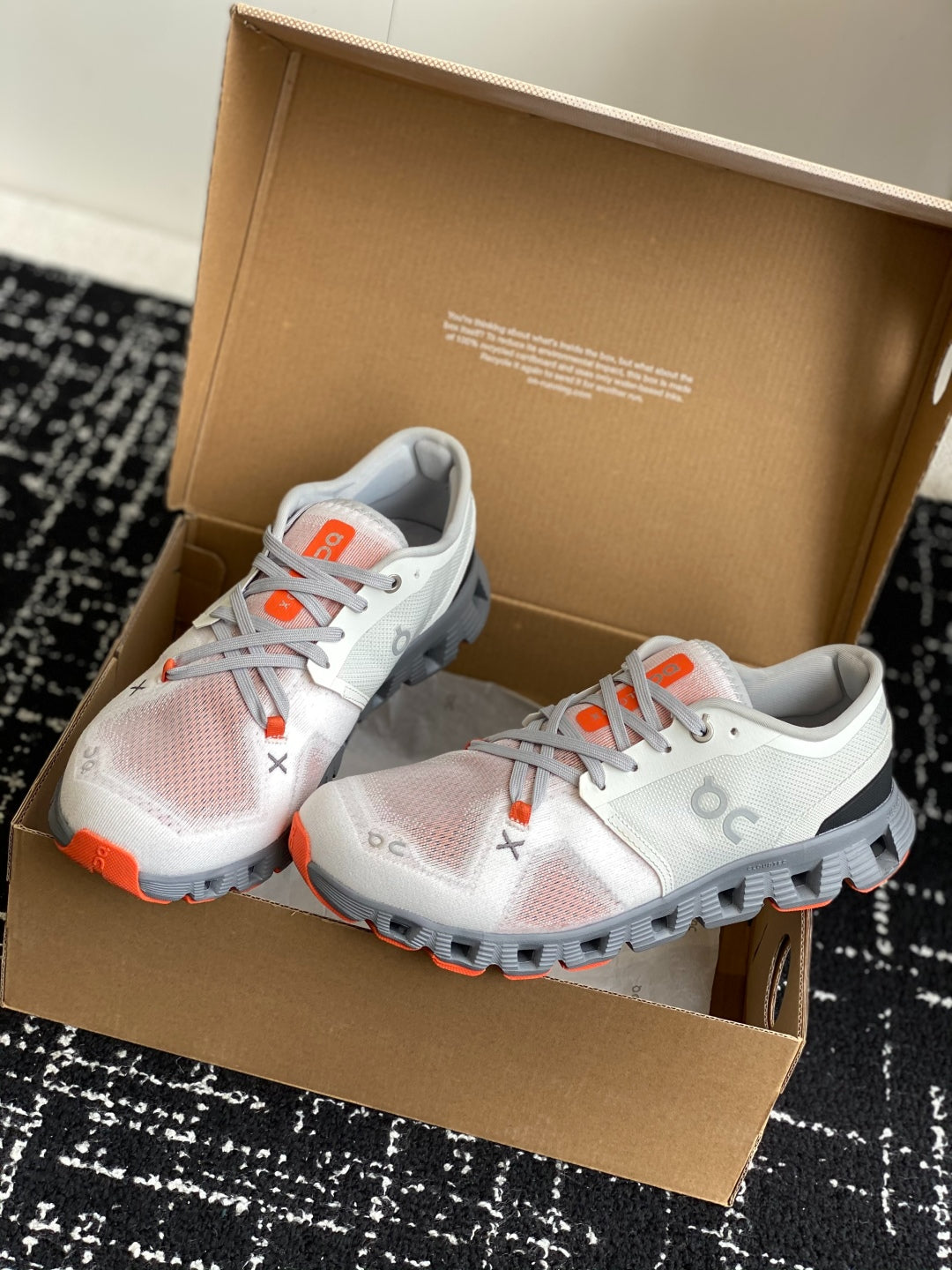 Cloud X 3 Cross Training Sneakers White Gray Orange Breathable Mesh Sport Shoes Unisex