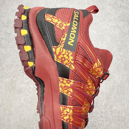 Salomon XA Pro 3D Red Gold Floral Men Women Casual Hiking Shoes