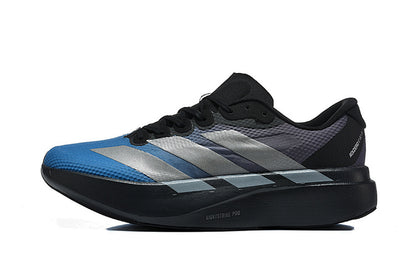 Adidas Adizero Evo SL Running Shoes in Black / Blue / Silver Metallic