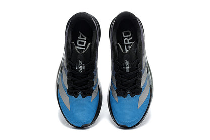 Adidas Adizero Evo SL Running Shoes in Black / Blue / Silver Metallic