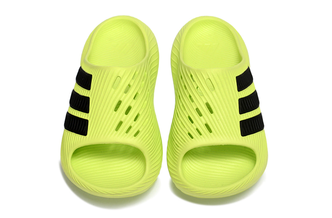 Adidas Purechill Lime Green Black Open-Toe Recovery Slides KI0066