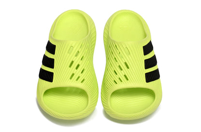 Adidas Purechill Lime Green Black Open-Toe Recovery Slides KI0066