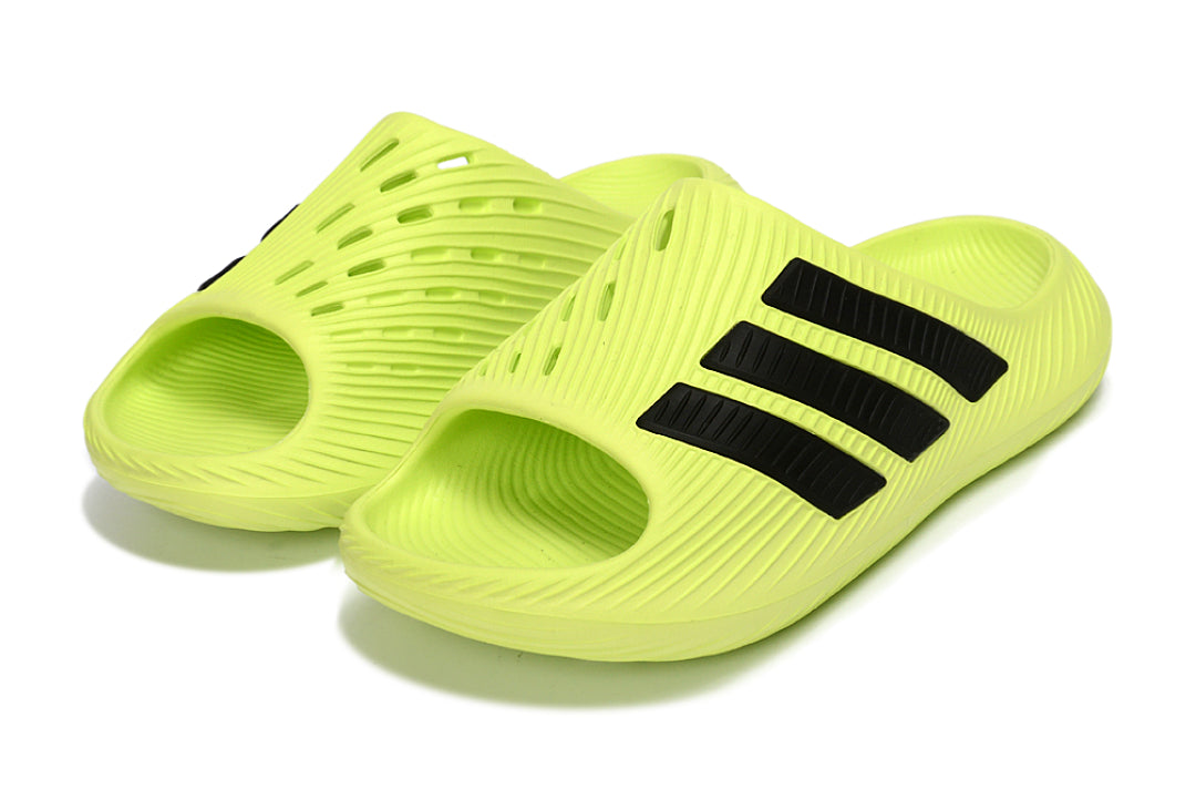 Adidas Purechill Lime Green Black Open-Toe Recovery Slides KI0066